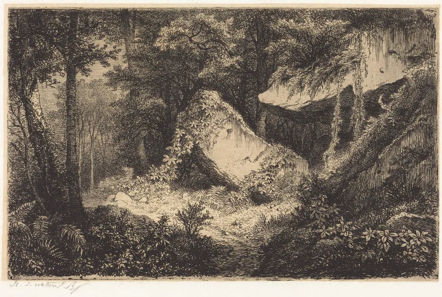 Les roches blanches (White Rocks) by Eugène Bléry