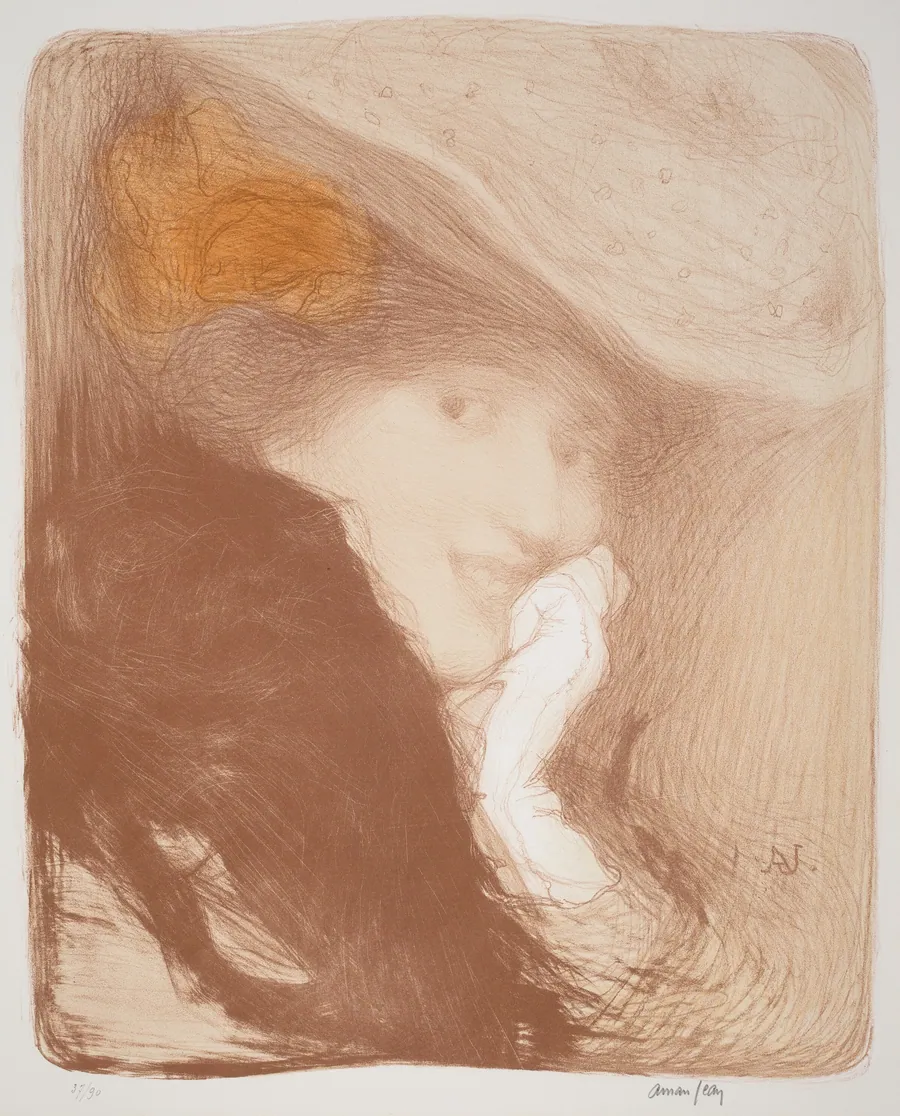 La Rieuse: Madame Albert Besnard by Edmond Aman-Jean