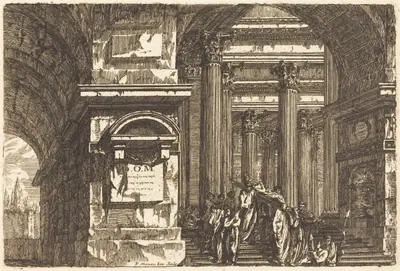 The Entrance of a Temple