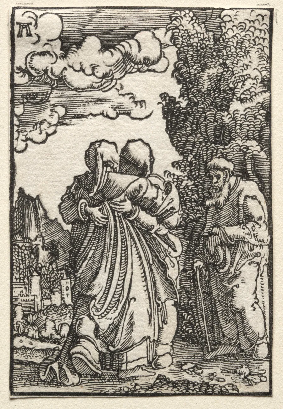 The Fall and Redemption of Man:  The Visitation by Albrecht Altdorfer