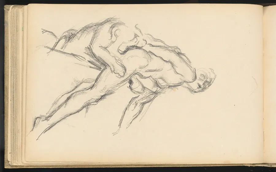 Study of Puget's "Milo of Crotona" by Paul Cezanne