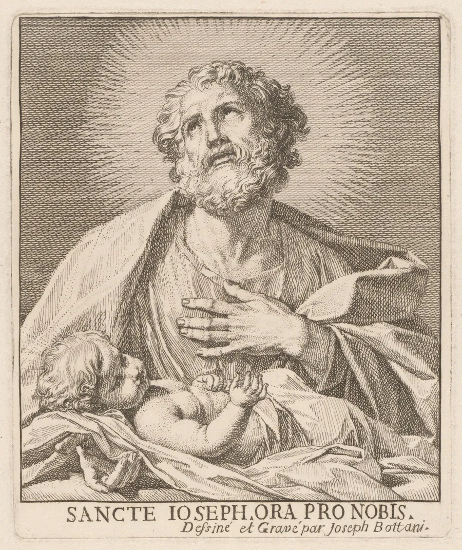 Saint Joseph and the Infant Jesus by Giuseppe Bottani