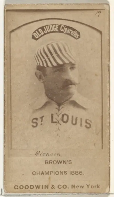 William G. "Bill" Gleason, St. Louis Browns, from the Old Judge series (N172) for Old Judge Cigarettes
