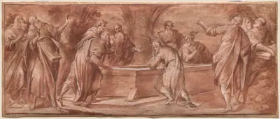 The Apostles Gathered Around the Tomb of the Virgin