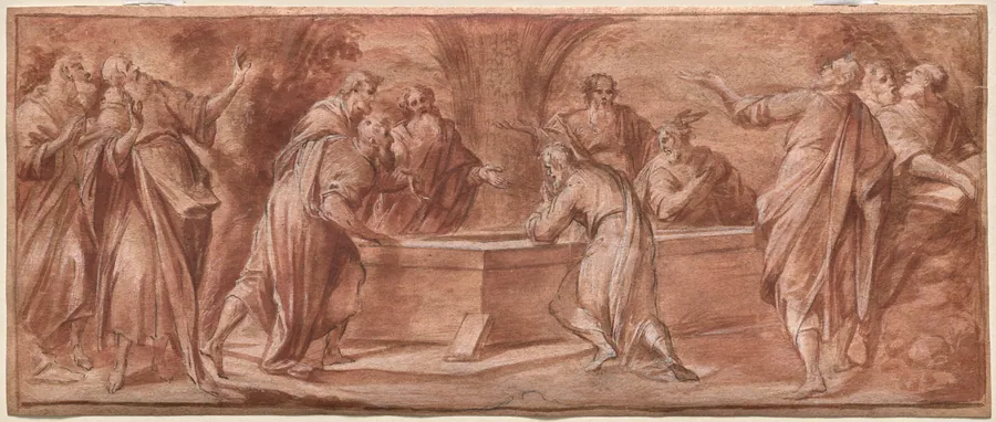 The Apostles Gathered Around the Tomb of the Virgin by Camillo Procaccini