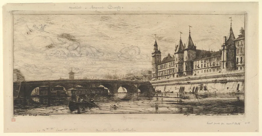 Le Pont au Change by Charles Meryon