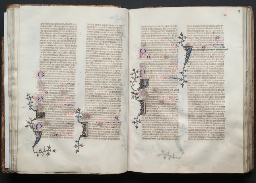 The Gotha Missal:  Fol. 38v, Text by Master of the Boqueteaux