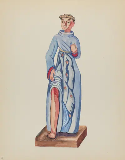Plate 36: St. Roch: From Portfolio "Spanish Colonial Designs of New Mexico