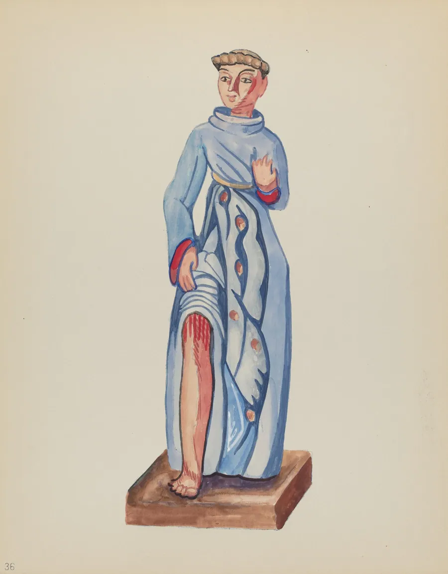 Plate 36: St. Roch: From Portfolio "Spanish Colonial Designs of New Mexico by American 20th Century