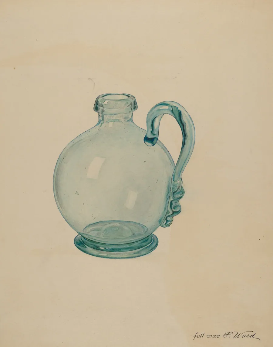Blue Glass Egg Cup by Paul Ward