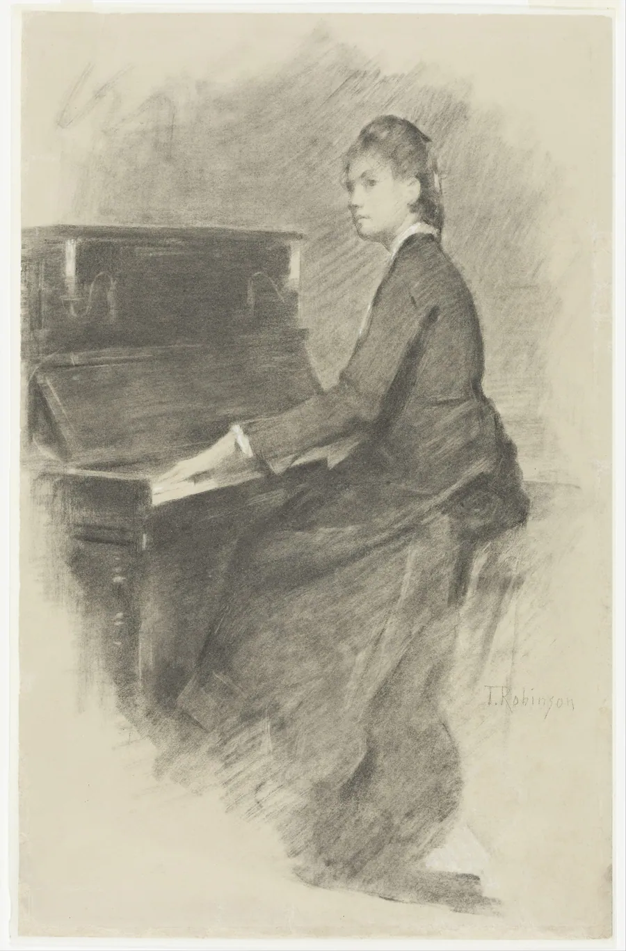 At the Piano by Theodore Robinson