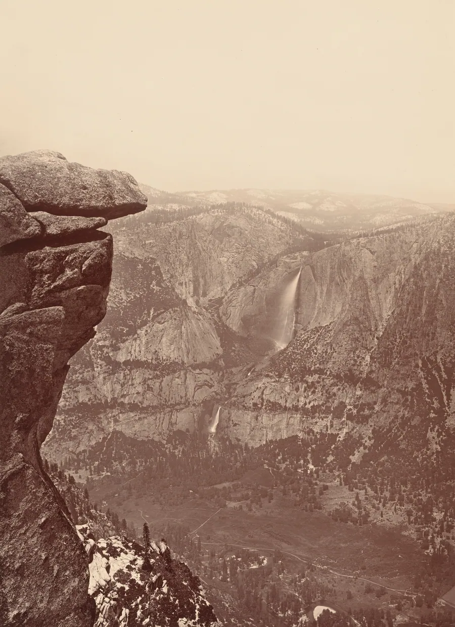 The Yosemite Falls, from Glacier Point by Carleton E. Watkins