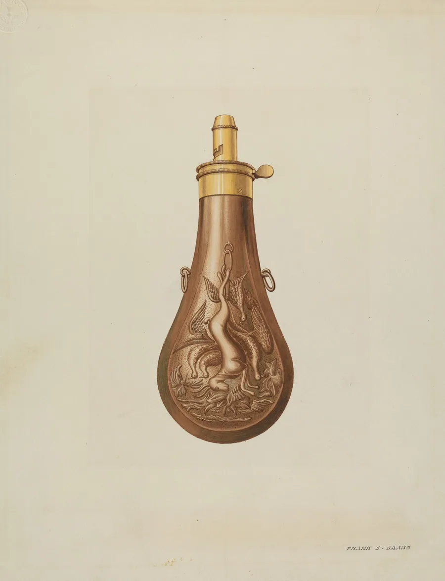 Powder Flask by Frank C. Barks