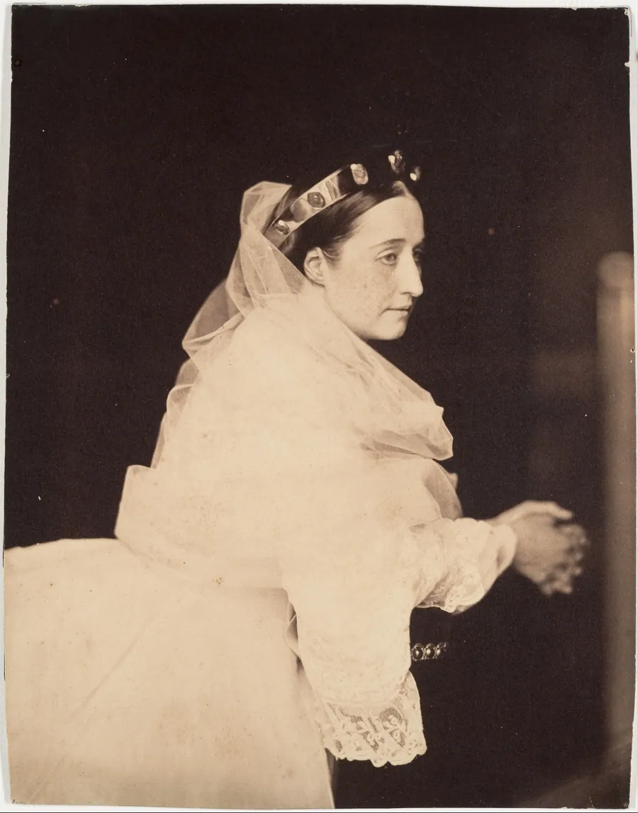 L'impératrice Eugénie en prière by Gustave Le Gray