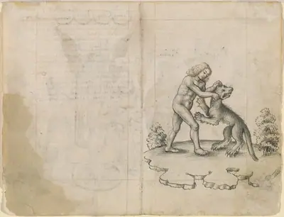 "I Am Holding a Wolf by the Ears" (verso)
