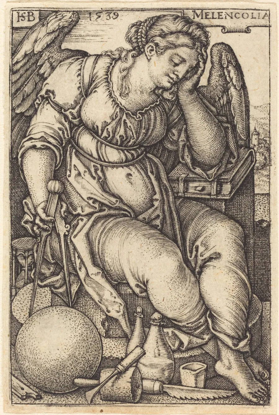 Melencolia (Melancholy) by Sebald Beham