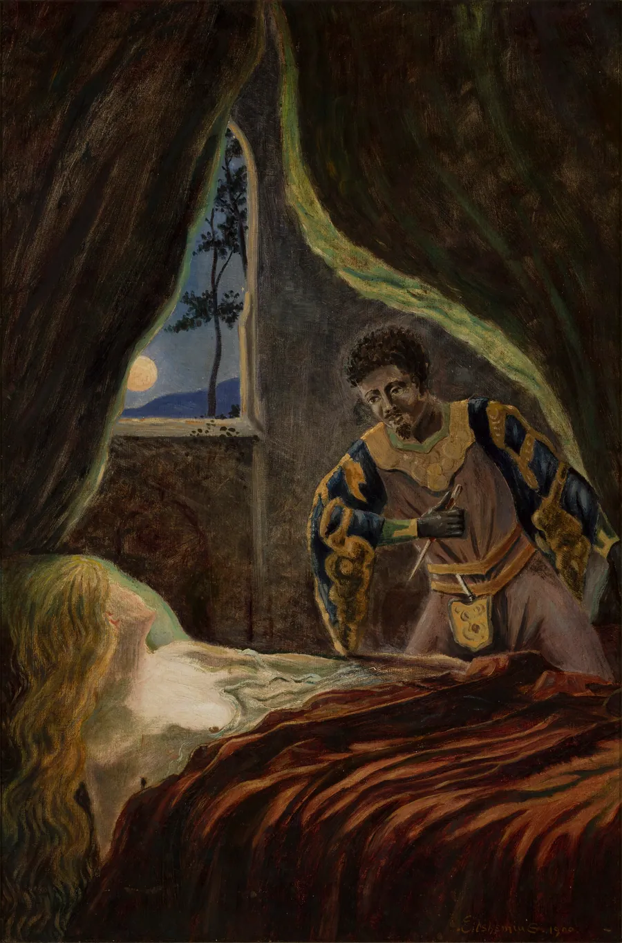 Othello and Desdemona by Louis Eilshemius, American, b. Arlington, New Jersey, 1864–1941