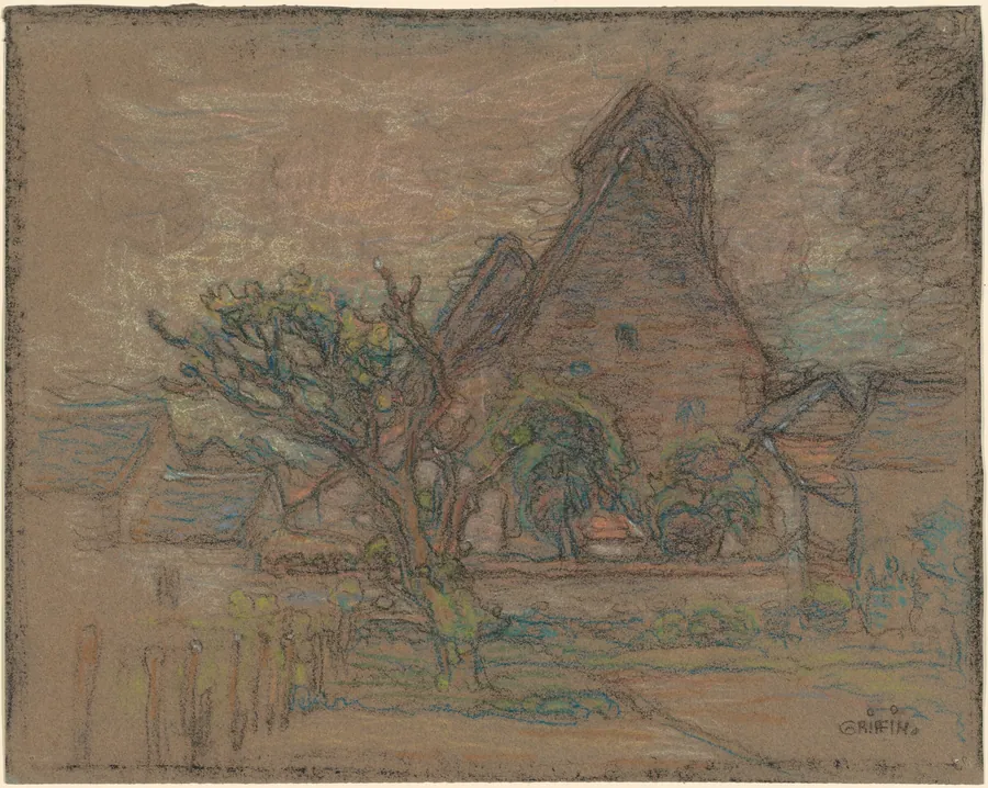 In a French Village by Walter Griffin