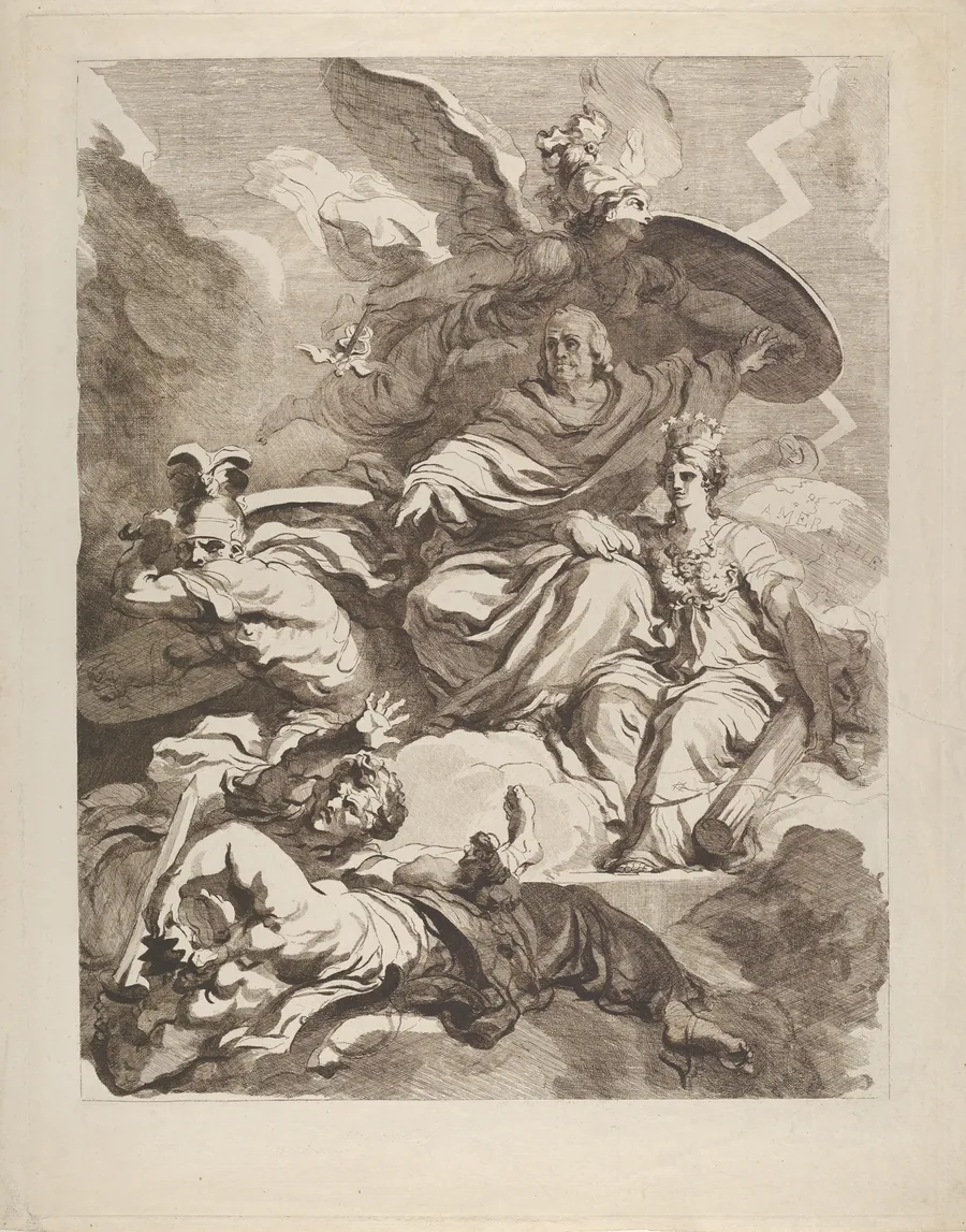 To the Genius of Franklin by Marguerite Gérard