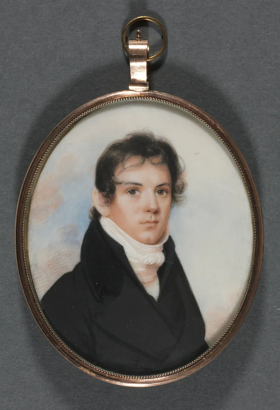 Portrait of a Man by Anson Dickinson