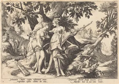 Jupiter in the Disguise of Diana Seduces Callisto