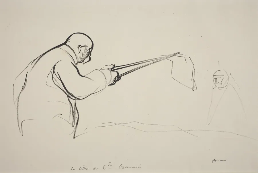 M. Clemenceau.  La lettre du Cte Czernin by Jean-Louis Forain
