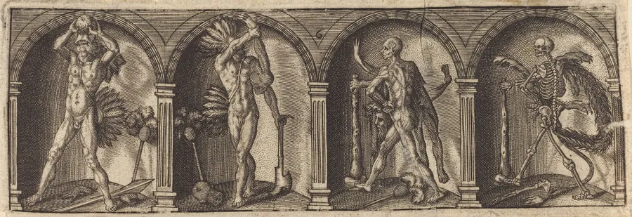 Les divers pourtraicts et figures VI by Master AD