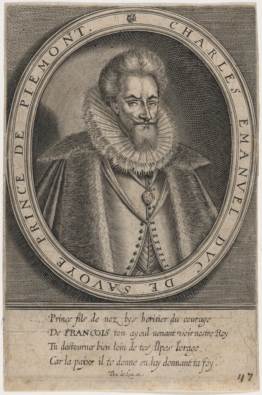 Charles Emmanuel I, Duke of Savoy, Prince of Piedmont by Thomas de Leu
