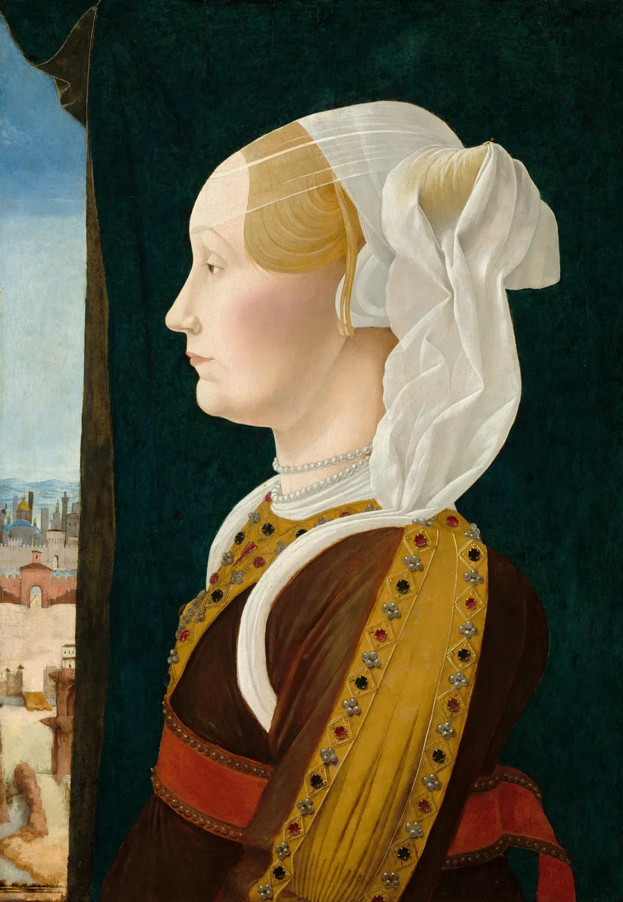 Ginevra Bentivoglio by Ercole de' Roberti