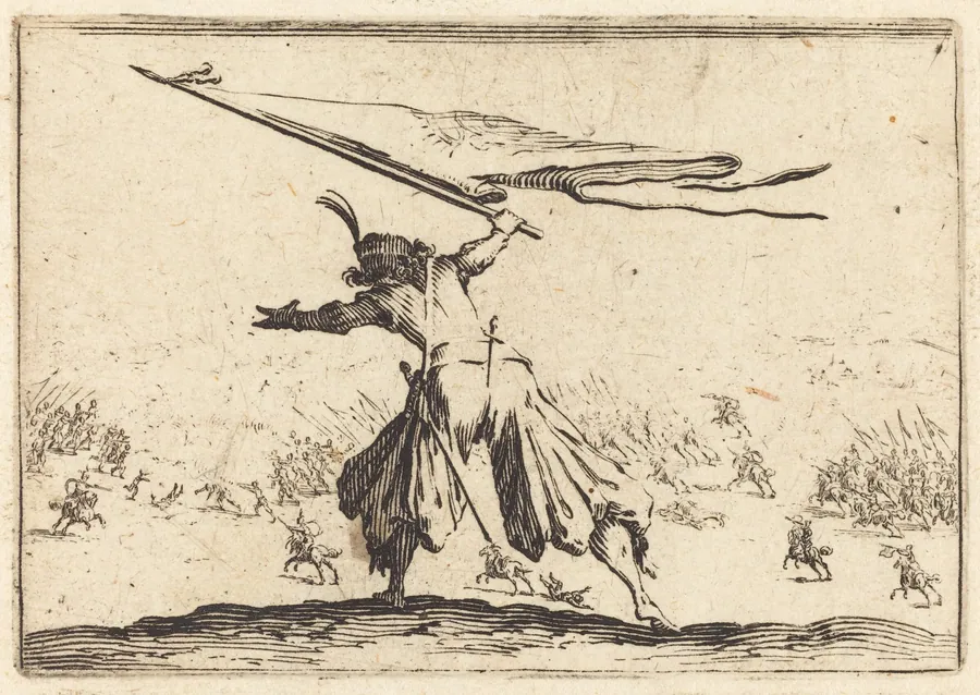 Standard Bearer by Jacques Callot