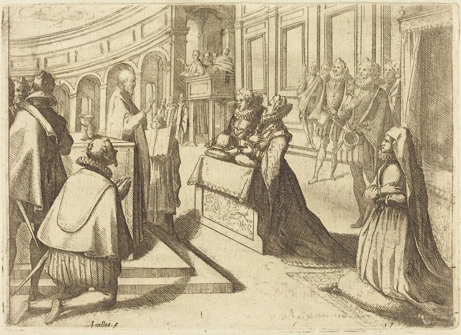 Marriage of Margaret of Austria and Philip III by Jacques Callot