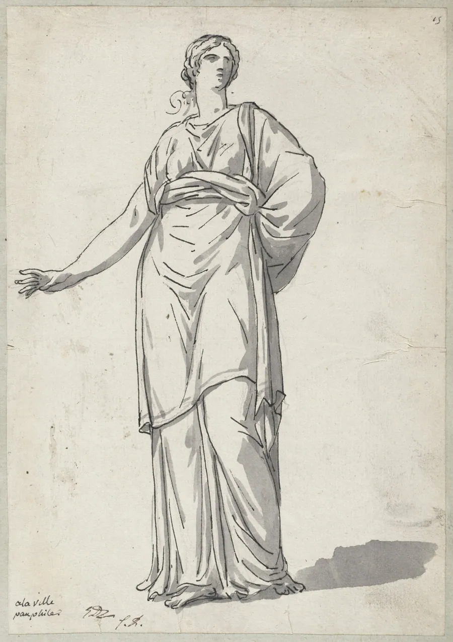 Woman from the Villa Pamphili by Jacques-Louis David