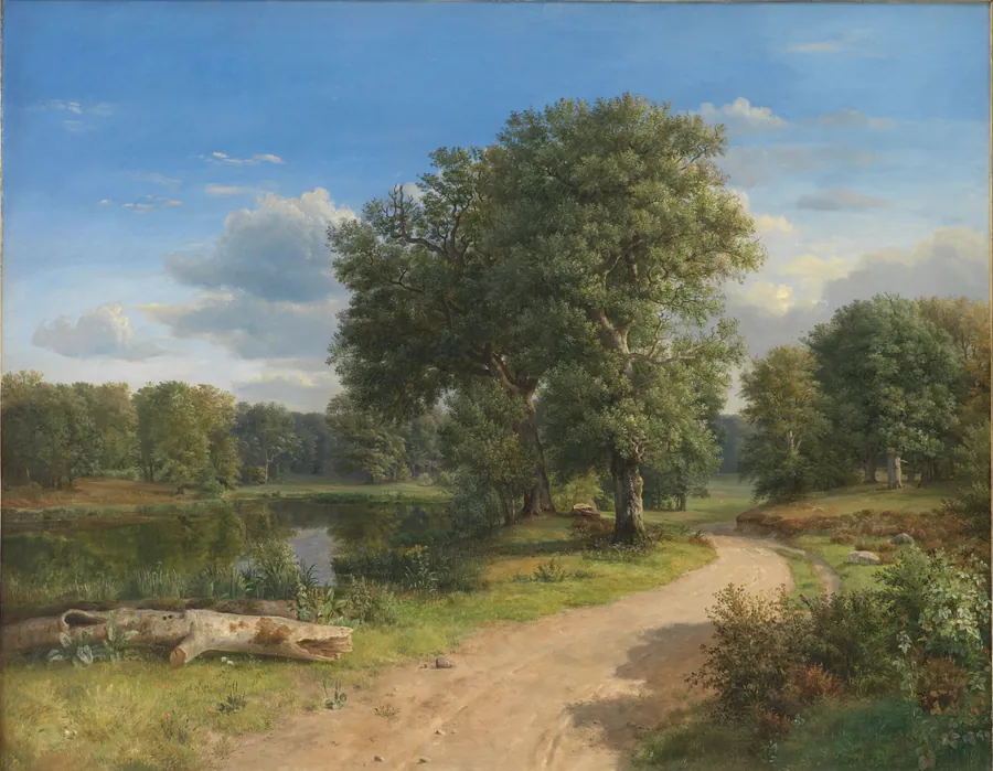 Parti ved Hammermøllen i Nordsjælland by Dankvart Dreyer