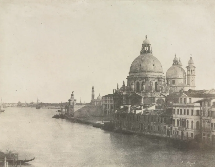 Santa Maria della Salute, View of the Grand Canal, Venice by Baron A. Faÿs