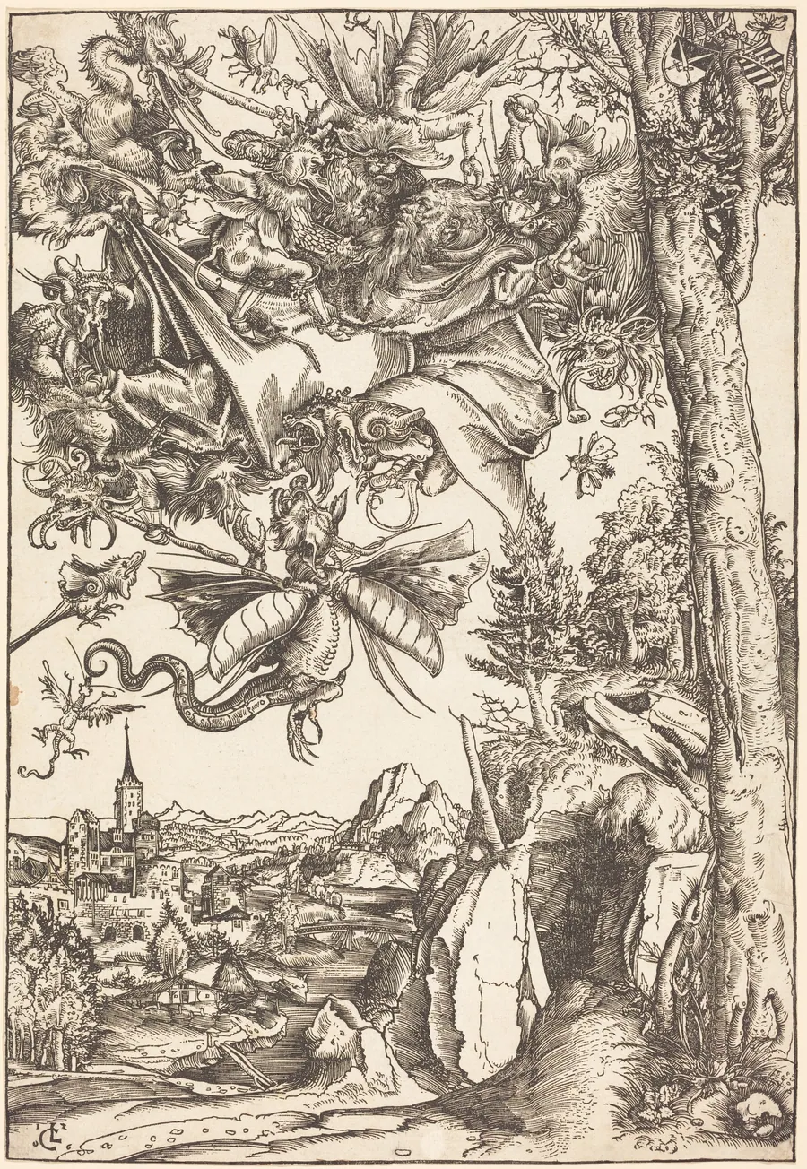 The Temptation of Saint Anthony by Lucas Cranach the Elder