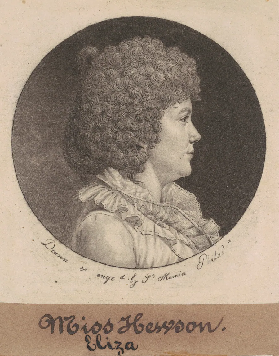 Eliza Hewson by Charles B. J. Févret de Saint-Mémin