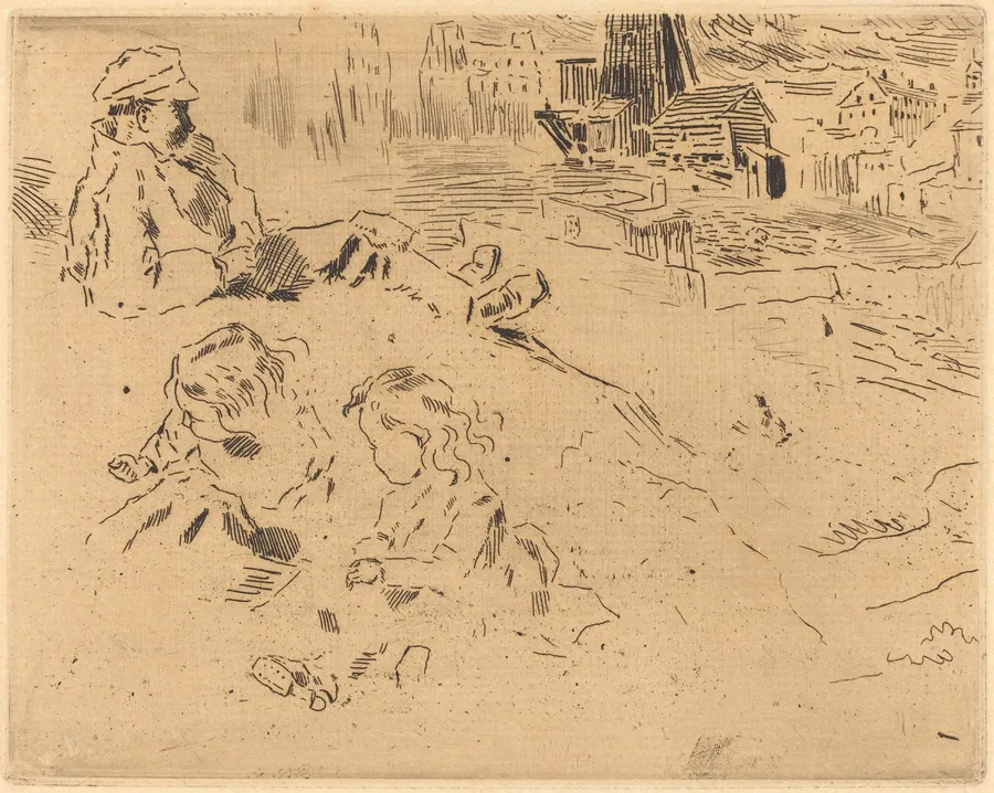 Croquis de'Enfants (Sketches of Children) by Félix-Hilaire Buhot