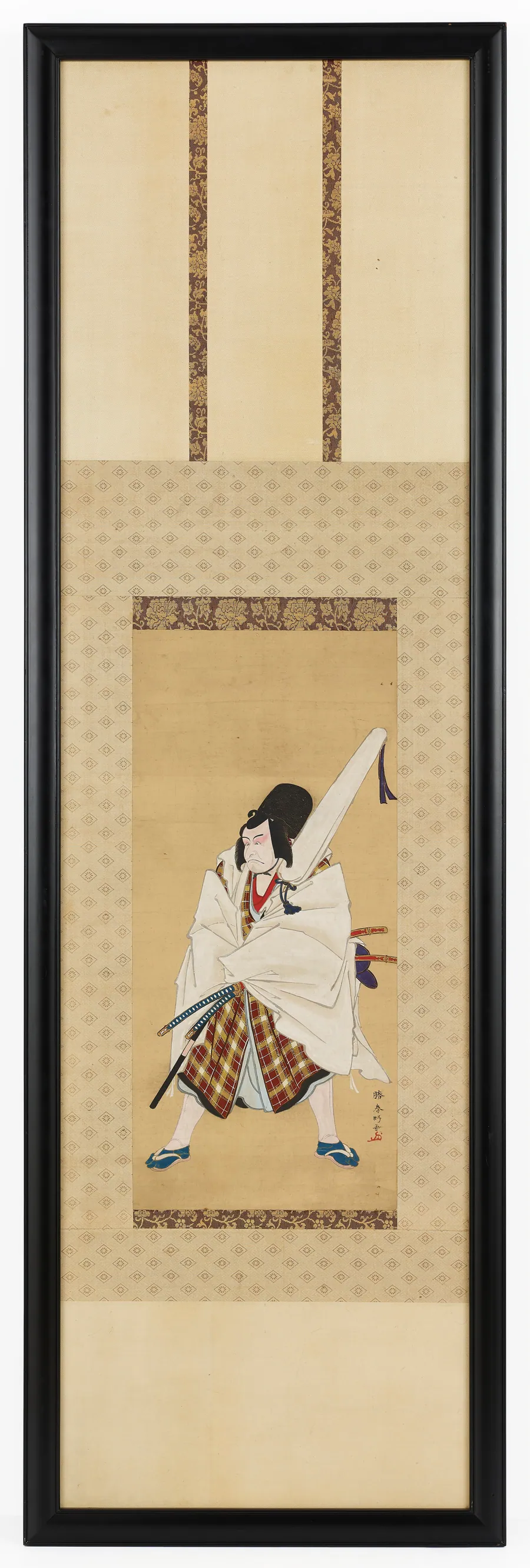 The Actor Ichikawa Ebizo III as Matsuomaru in the play <em>Sugawara and the Secrets of Calligraphy</em> by Katsukawa Shunko 勝川春好 (1743-1812)