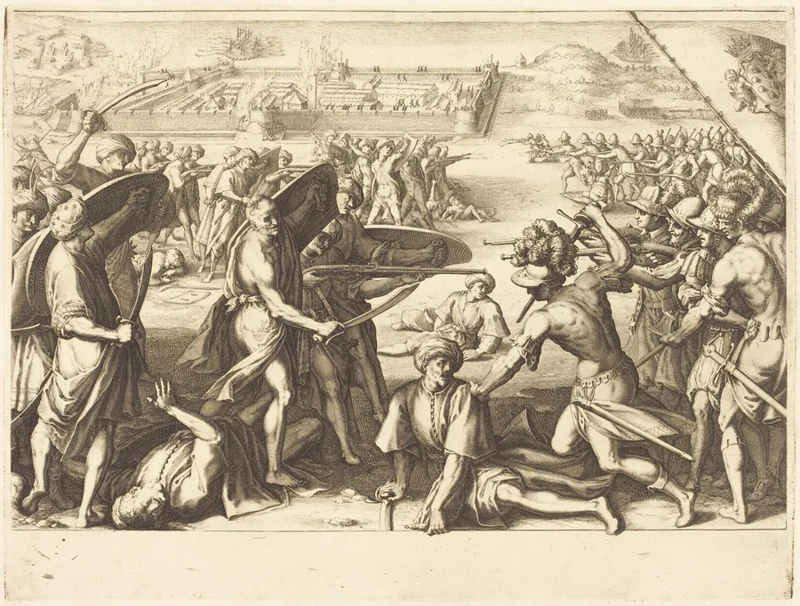 Assault on the Outer Forts of Bone by Jacques Callot