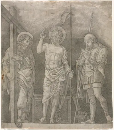 Risen Christ Between Saints Andrew and Longinus