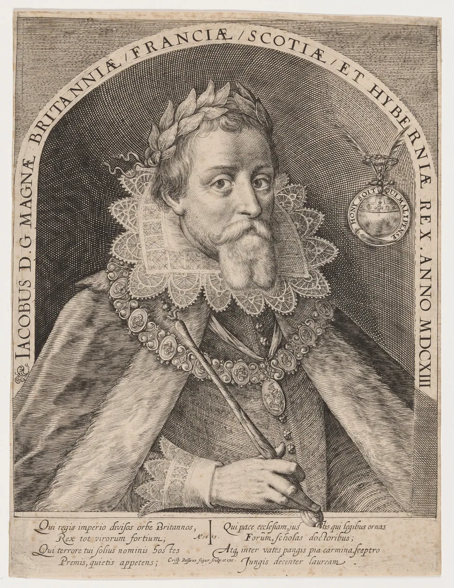 James I, King of England by Crispijn van de Passe I