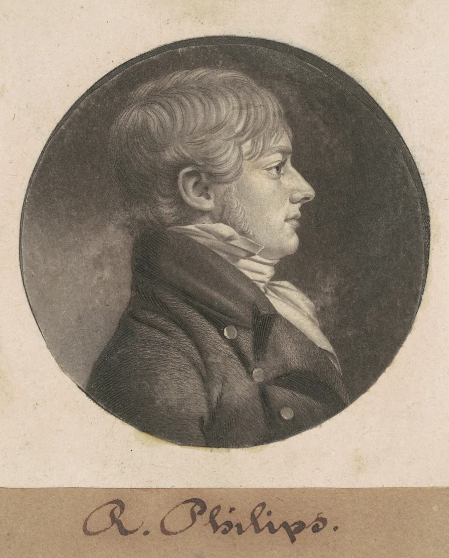 R. Philips by Charles B. J. Févret de Saint-Mémin