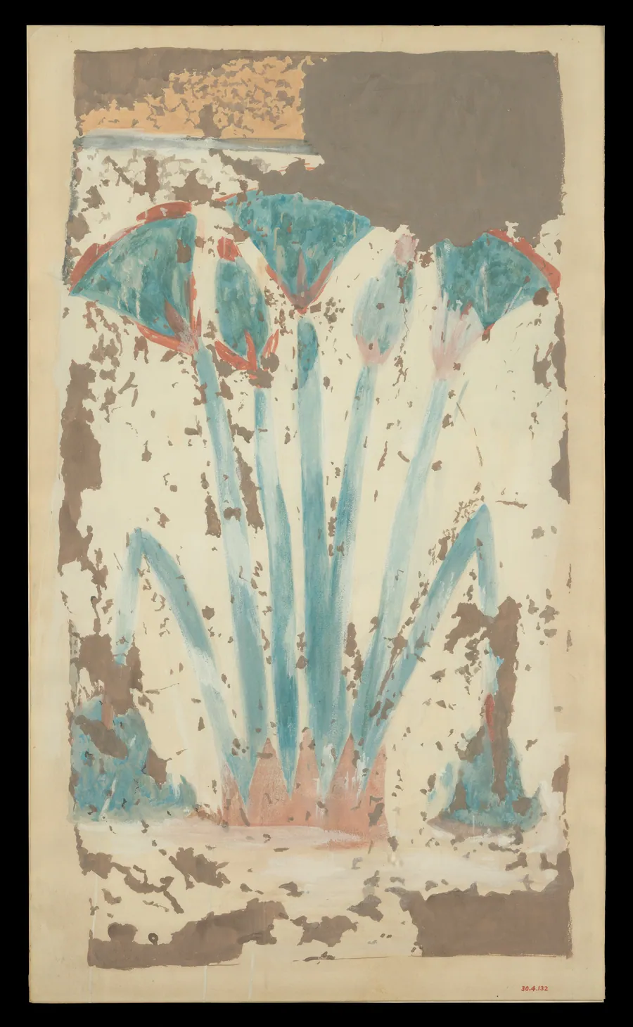 Clump of Papyrus, Palace of Amenhotep III by William J. Palmer-Jones