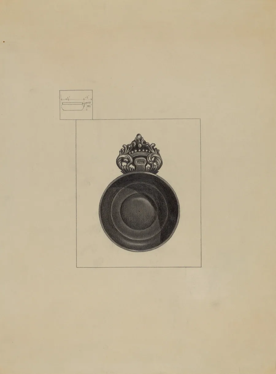 Pewter Porringer by Charlotte Winter