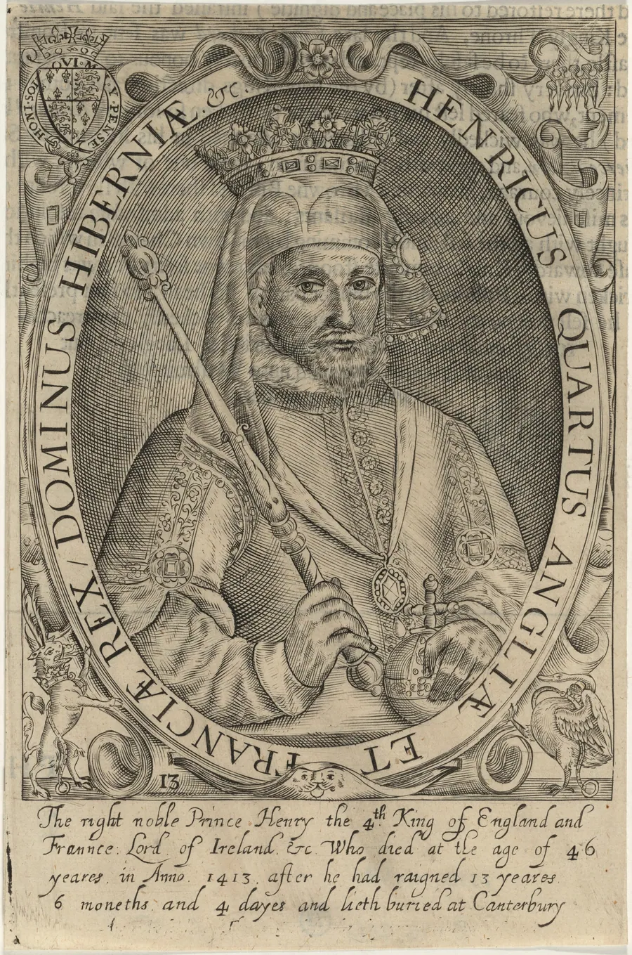 King Henry IV of England by Renold Elstrack