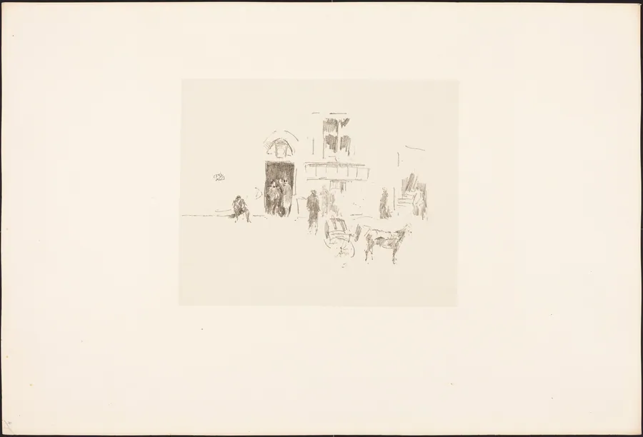 Gaiety Stage Door by James McNeill Whistler