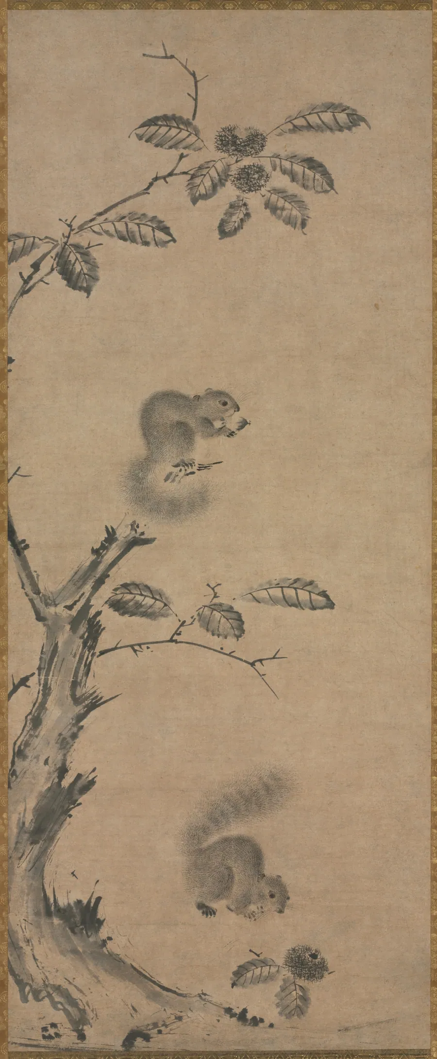 Squirrels on the Chestnut Tree by Ge Shuying