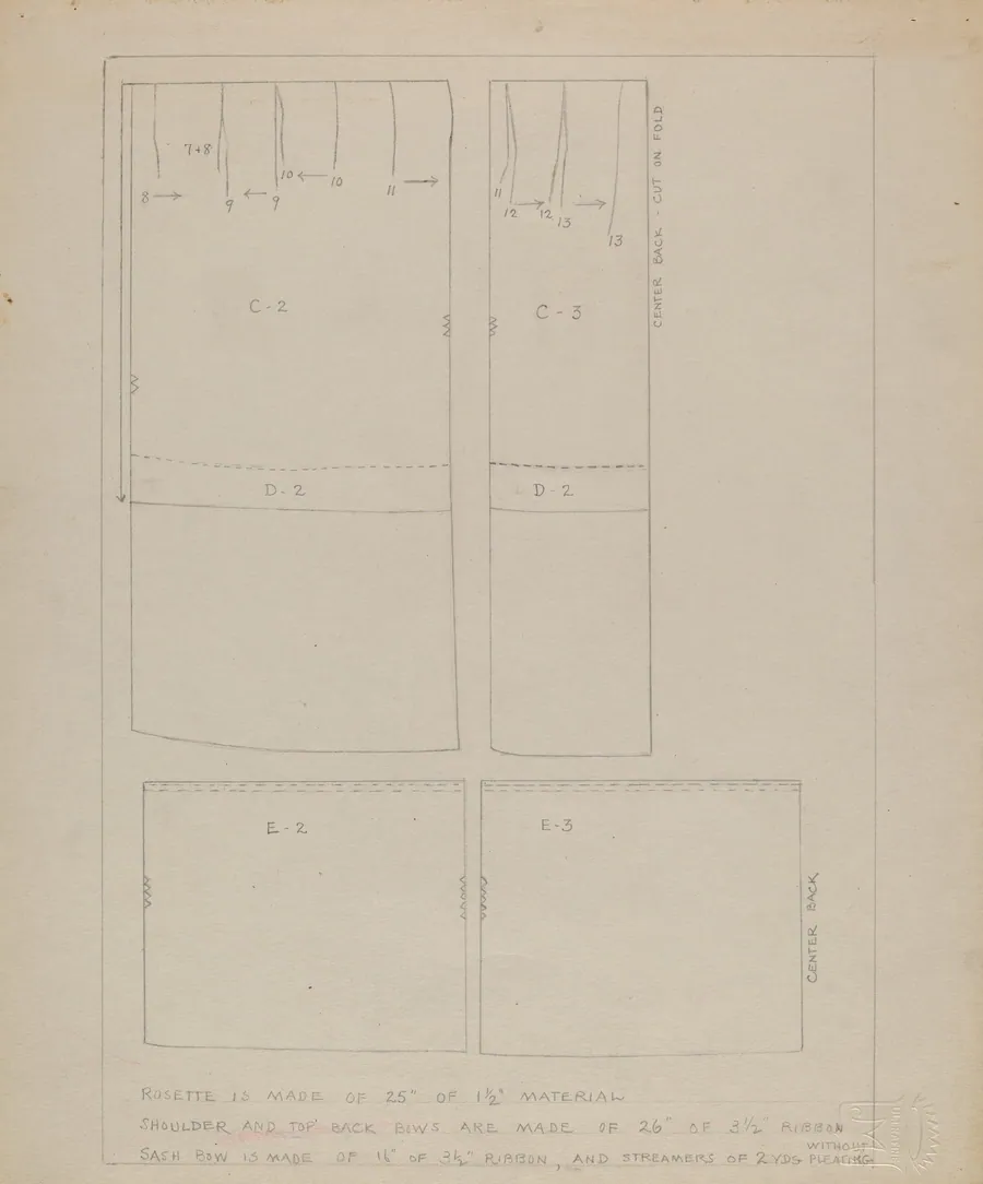 Pattern for Dress by Jean Peszel