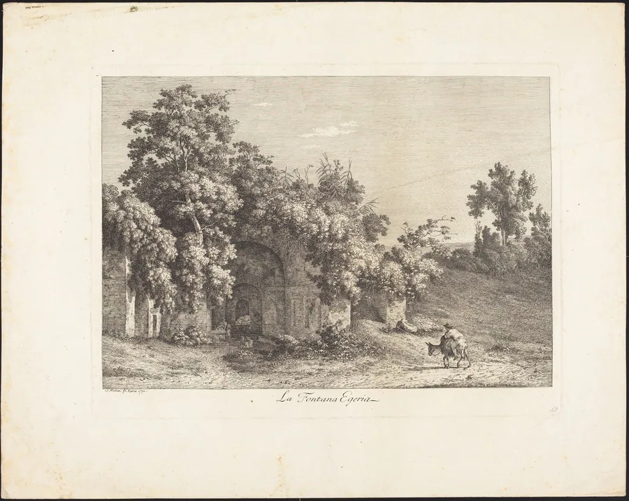 La Fontana Egeria by Jacob Wilhelm Mechau