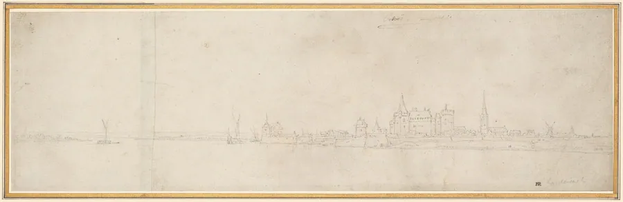 View of Orsoy by Wenceslaus Hollar